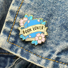 Load image into Gallery viewer, Enamel pins Enamel Pins Festive Fox Book worm