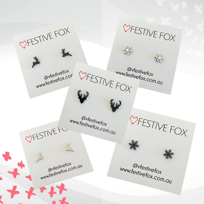 Festive Fox Earring Studs Earrings Festive Fox 