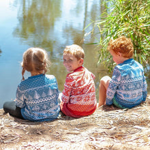 Load image into Gallery viewer, Frosty Blue - Ugly Christmas 'Jumper' (Lightweight Shirt) Kids Shirts Festive Fox