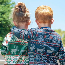 Load image into Gallery viewer, Noel Blue - Ugly Christmas 'Jumper' (Lightweight Shirt) Kids Shirts Festive Fox 2