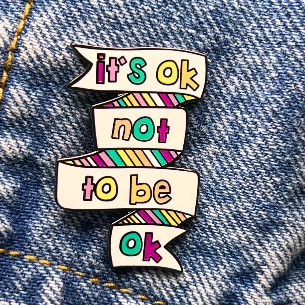 Enamel pins Enamel Pins Festive Fox It’s ok not to be ok 