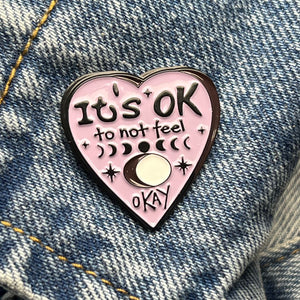 Enamel pins Enamel Pins Festive Fox It’s ok not to feel ok 