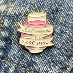 Enamel pins Enamel Pins Festive Fox More wine less whine 